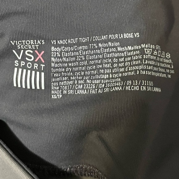 VSX Sport Knockout Tight Full Length Mesh Neon Panel Leggings Size XS - Picture 7 of 8